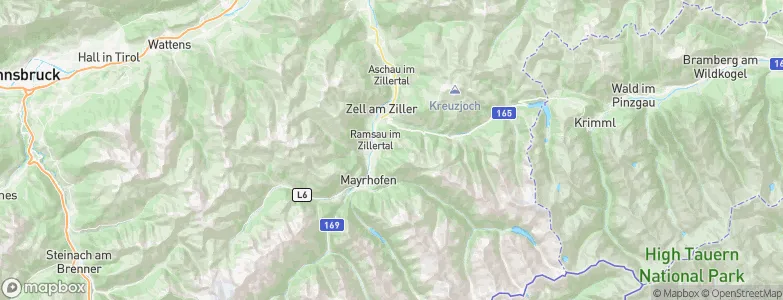 Ramsau im Zillertal, Austria Map