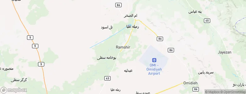 Rāmshīr, Iran Map