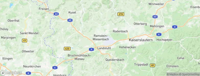 Ramstein-Miesenbach, Germany Map
