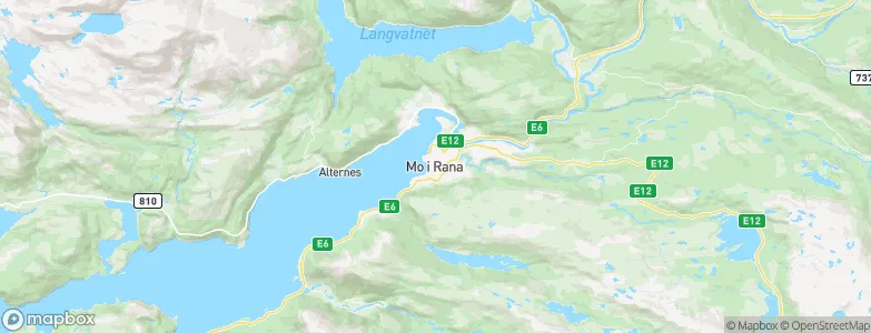 Rana, Norway Map