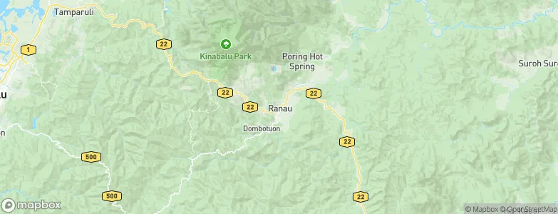 Ranau, Malaysia Map
