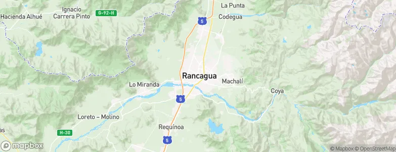 Rancagua, Chile Map