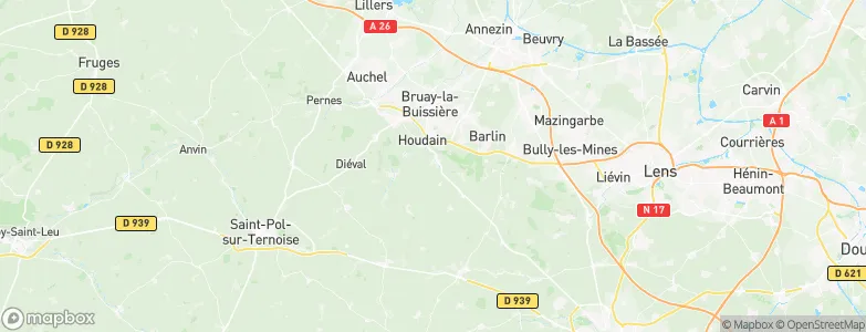 Ranchicourt, France Map