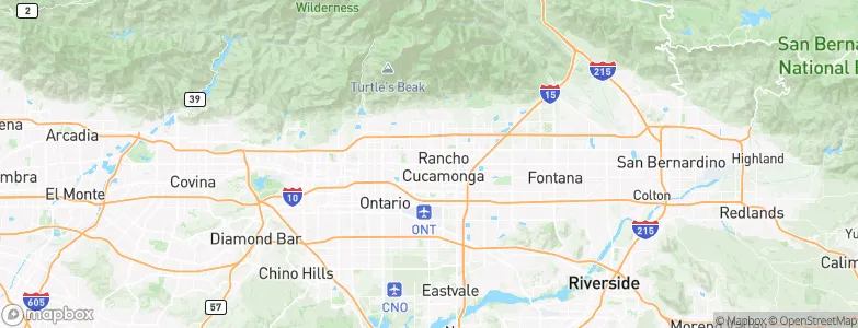 Rancho Cucamonga, United States Map
