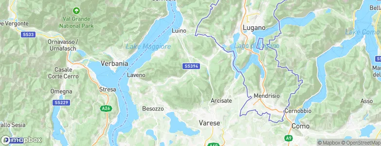 Rancio Valcuvia, Italy Map