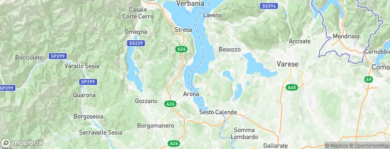 Ranco, Italy Map