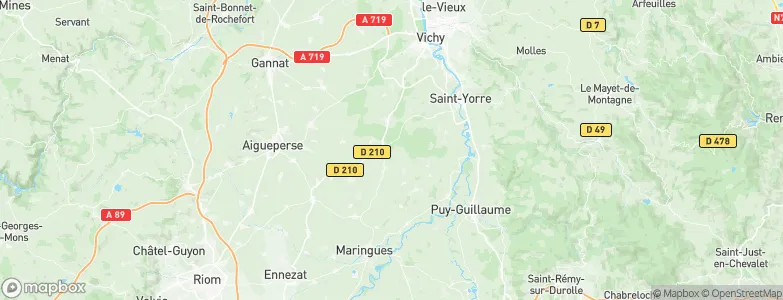 Randan, France Map