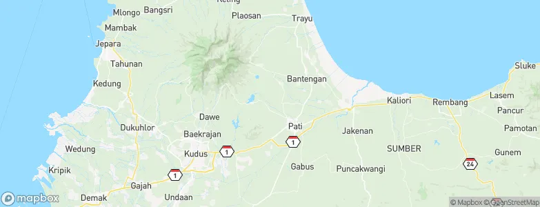 Randangan, Indonesia Map