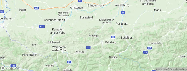Randegg, Austria Map