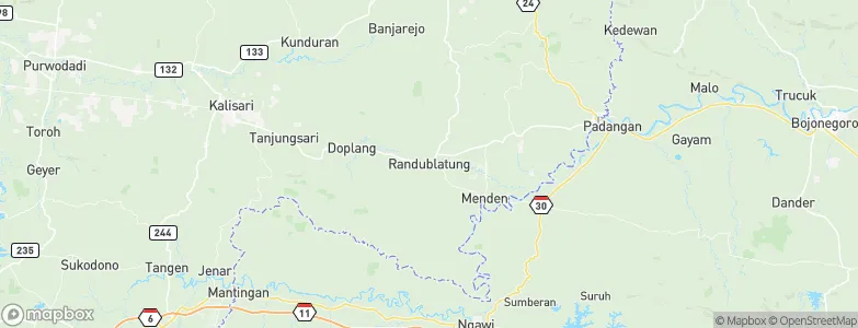 Randublatung, Indonesia Map