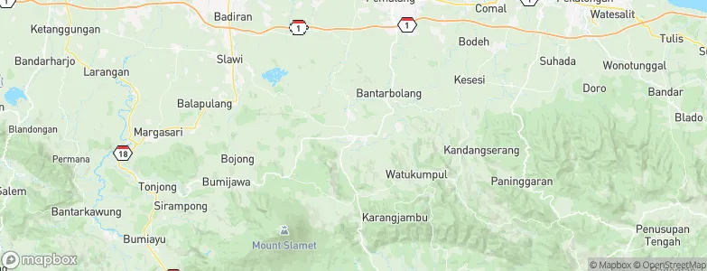 Randudongkal, Indonesia Map