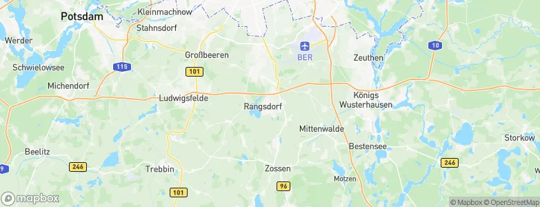 Rangsdorf, Germany Map