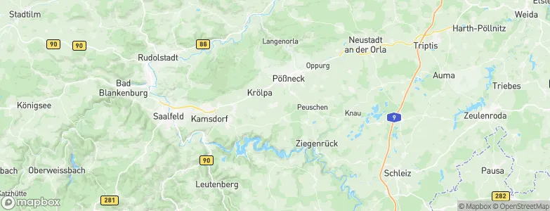 Ranis, Germany Map