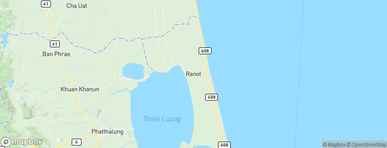 Ranot, Thailand Map