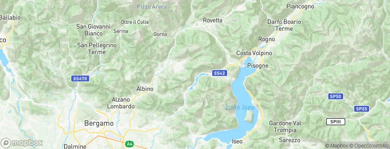Ranzanico, Italy Map
