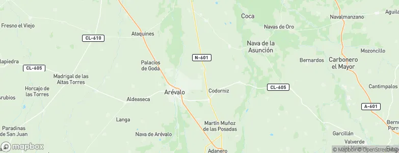 Rapariegos, Spain Map