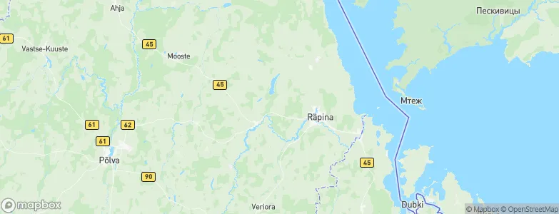 Räpina vald, Estonia Map