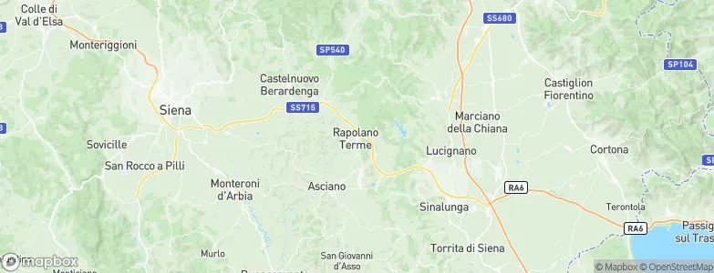 Rapolano Terme, Italy Map