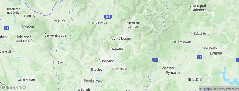 Rapotín, Czechia Map