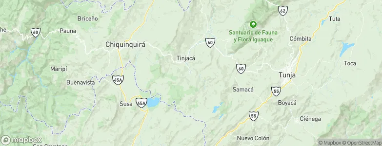 Ráquira, Colombia Map