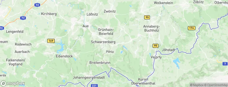 Raschau, Germany Map