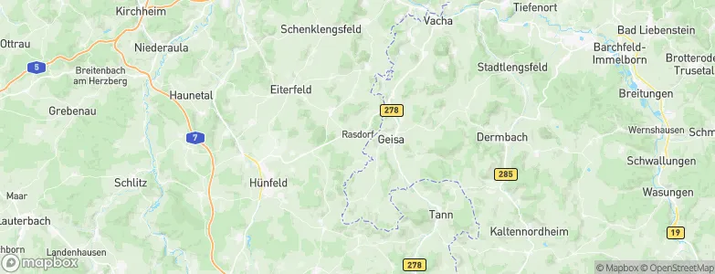 Rasdorf, Germany Map