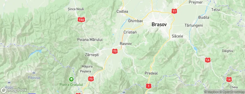 Râşnov, Romania Map