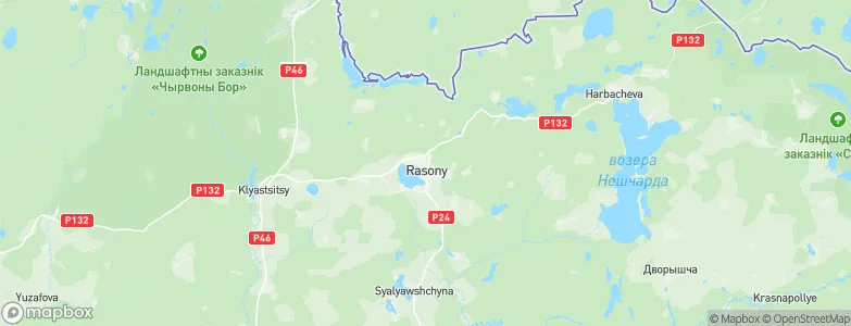 Rasony, Belarus Map