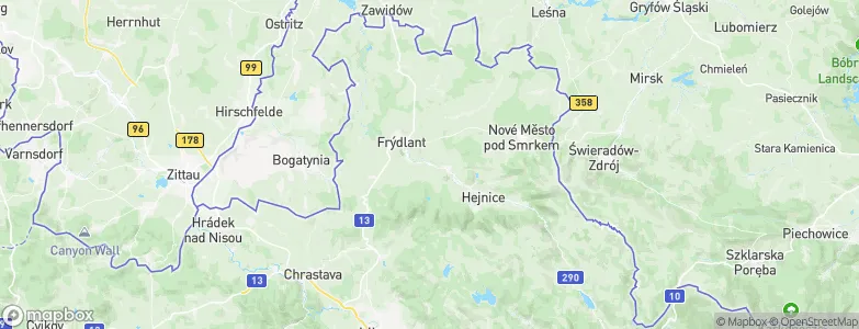 Raspenava, Czechia Map
