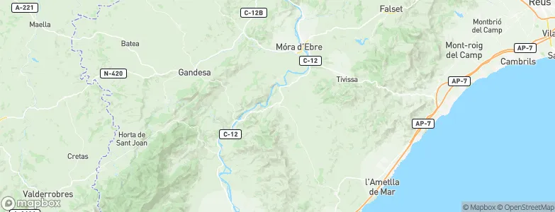 Rasquera, Spain Map