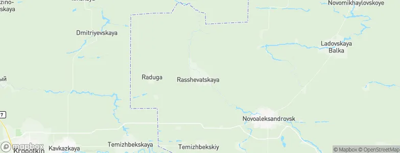Rasshevatskaya, Russia Map