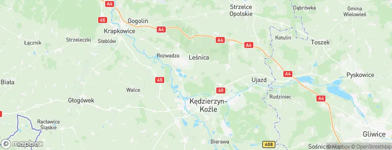 Raszowa, Poland Map
