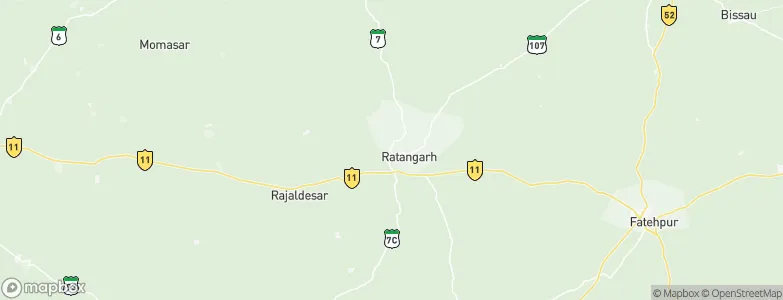 Ratangarh, India Map