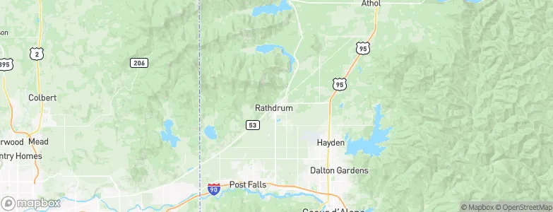 Rathdrum, United States Map