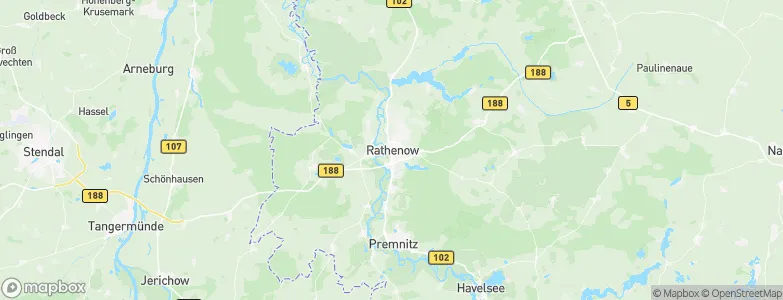 Rathenow, Germany Map