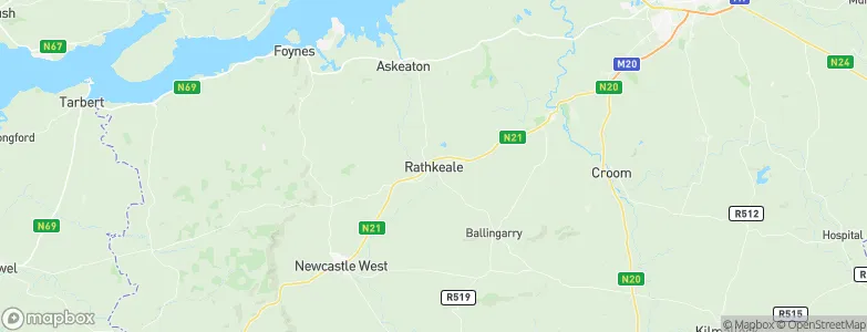 Rathkeale, Ireland Map