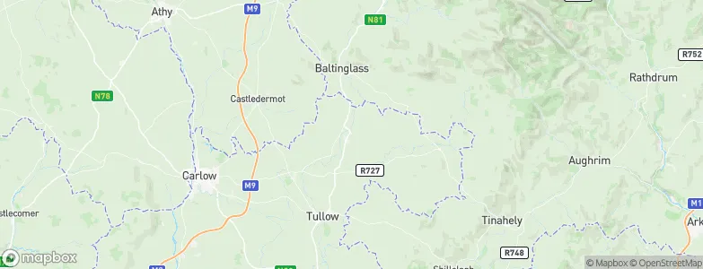 Rathvilly, Ireland Map