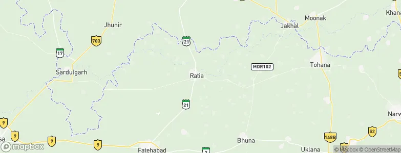 Ratia, India Map