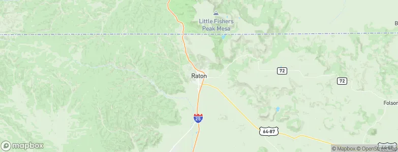 Raton, United States Map