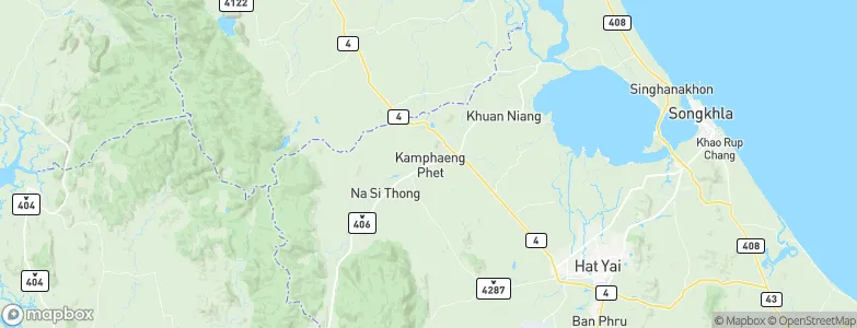 Rattaphum, Thailand Map