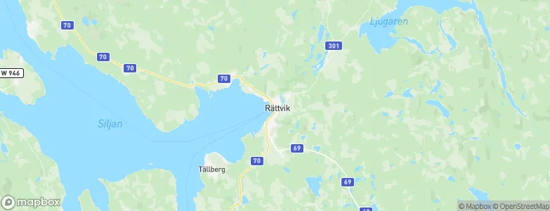Rättvik, Sweden Map