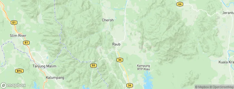 Raub, Malaysia Map