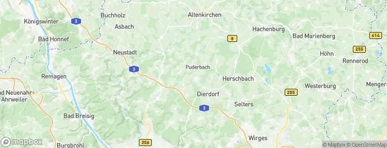 Raubach, Germany Map