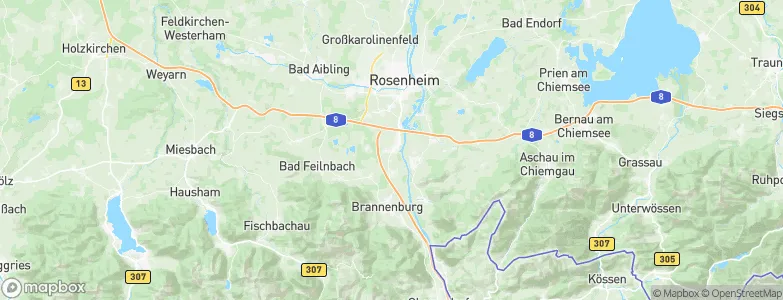 Raubling, Germany Map