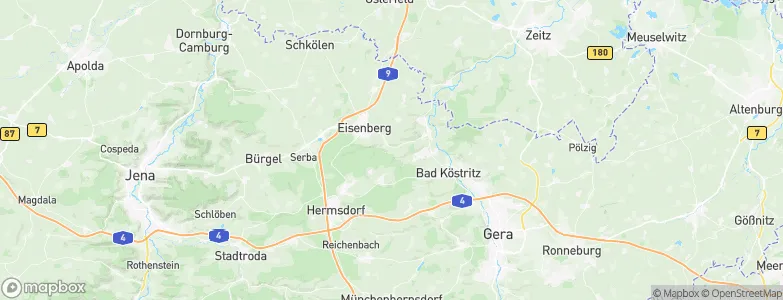 Rauda, Germany Map