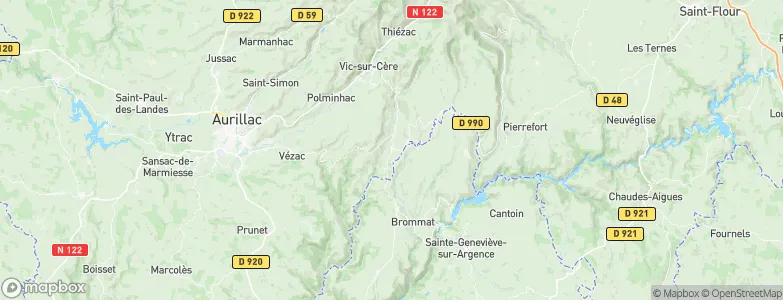 Raulhac, France Map
