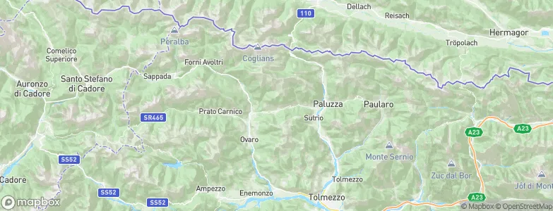 Ravascletto, Italy Map