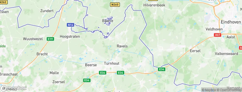 Ravels, Belgium Map