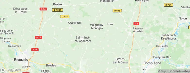 Ravenel, France Map