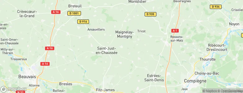 Ravenel, France Map